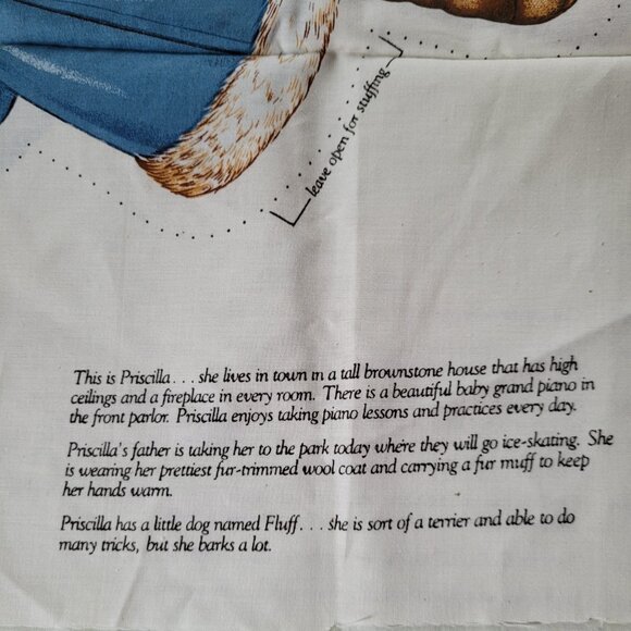 Priscilla and Fluff Oh You Beautiful Doll Cut & Sew VIP Cranston Fabric Cut Out - Picture 6 of 7